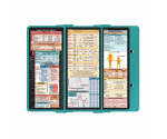 WhiteCoat Clipboard® Trifold - Teal Flight Medic Edition